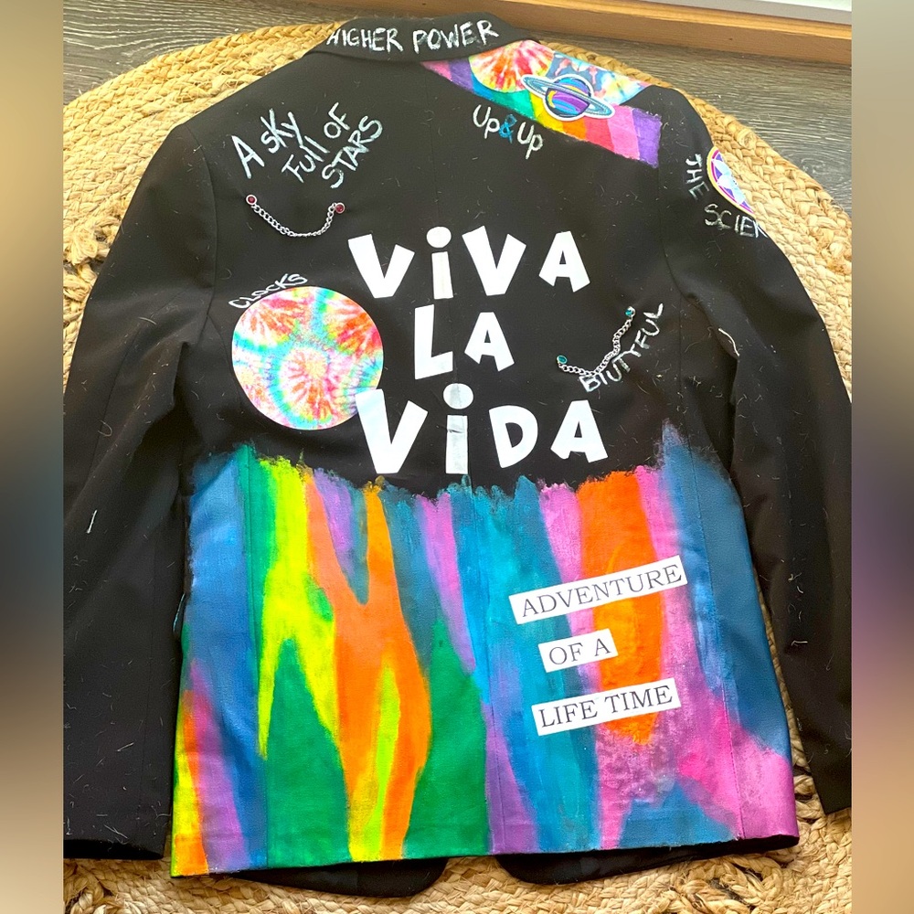 Coldplay “A Head Full of Dreams” black blazer